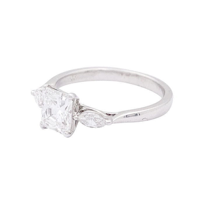 Bague 53 Bague or blanc, diamant 1,08 carat. 58 Facettes 33536