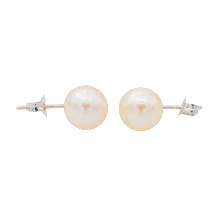 Boucles d'oreilles Boucles d'oreilles Puces Or blanc Perle 58 Facettes 3460624RV