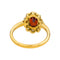 Bague 54.5 Bague  Pompadour Or jaune Grenat, Diamant 58 Facettes 4824714CN