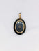 Pendentif Pendentif ancien porte-souvenir or argent onyx diamants 58 Facettes J286