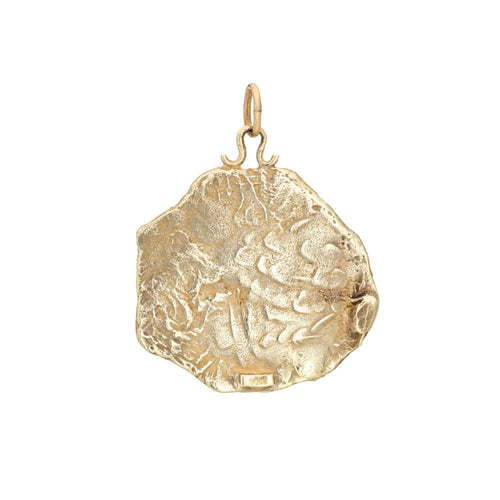 Pendentif Pendentif vintage Bélier en or jaune 14 carats, breloque zodiaque, bijoux fins 58 Facettes G13544
