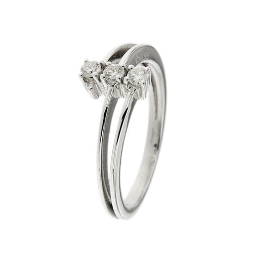 Bague Bague trilogie sertie de diamants de 0,18 ct 58 Facettes 35929