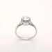 Bague Solitaire or blanc platine et diamant 58 Facettes