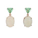 Earrings Mint garnet and Australian opal earrings 58 Facettes 24-066