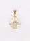 Pendentif Art Deco losange or diamant 0,3 ct