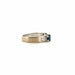 Bague 50 Solitaire Or Blanc Saphir Diamants 58 Facettes 25-GS28781