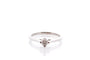 Bague 52 Solitaire diamant en or blanc 58 Facettes 26090