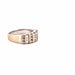 Bague 53 Alliance demi-tour or blanc diamant 58 Facettes 102-GS34470