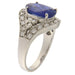 White gold ring with sapphire corundum and diamonds 58 Facettes G3494