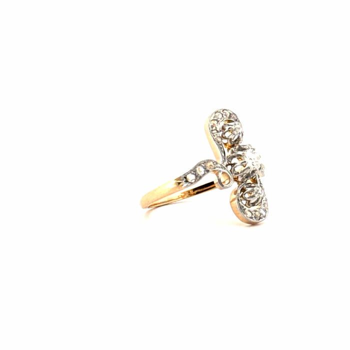 Bague 53 Bague Ancienne or jaune, diamants 58 Facettes 87-GS31274-01