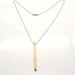 Necklace Necklace with 2 Gold Diamond pendant 58 Facettes