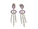 Boucles d'Oreilles Art Déco Diamants Rubis calibrés