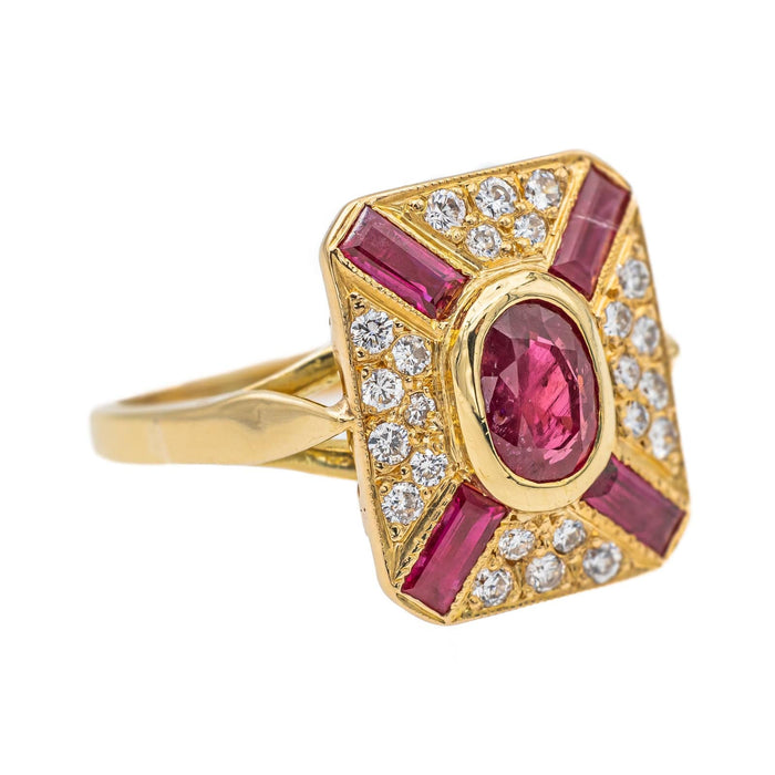 Bague 53.5 Bague Or jaune Rubis 58 Facettes 3136376CN