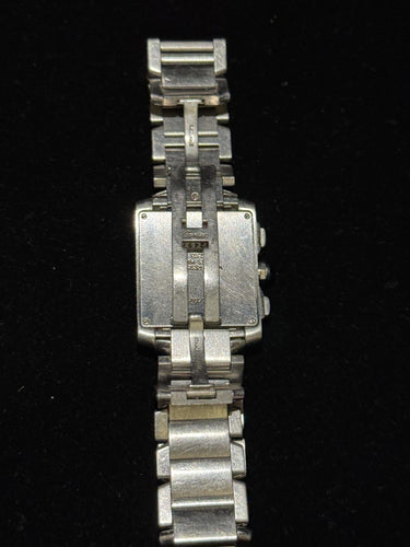 Montre CARTIER - Montre Tank Française Chronoflex - Réf. 2303 - Chronographe - Bracelet Cartier - Vintage 58 Facettes