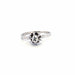 Bague 57 Solitaire Or Blanc Diamant 58 Facettes 3-GS30185-01