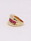 Bague 52 Bague jonc or jaune rubis calibrés 58 Facettes 1049.2