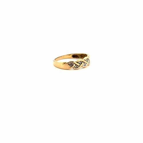 Bague Alliance Or Jaune 18 k & Diamants 58 Facettes 22-GS35676-3