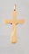 Pendentif PETITE CROIX OR JAUNE AVEC CHRIST 58 Facettes