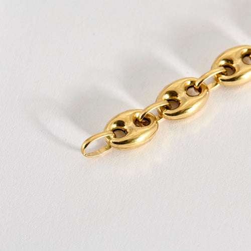 Gourmette Graine de Café or jaune 58 Facettes LP240/1