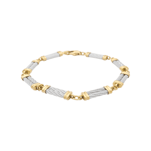 Bracelet Bracelet Fred, "Force 10", en or jaune, acier. 58 Facettes 34765