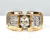 Bague 54 Bague Tank or jaune diamants 58 Facettes AB366