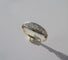 Bague 51 Bague jarretière Art nouveau en or jaune et or blanc 18 carats et diamants 58 Facettes