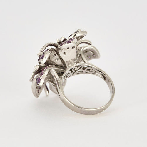 Bague 53 MATY - Bague fleur 58 Facettes 240253