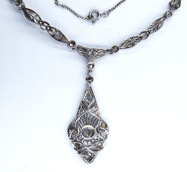 Collier ancien diamant en or