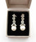 Boucles d'oreilles Boucles d'oreilles en platine avec perles et diamants 58 Facettes