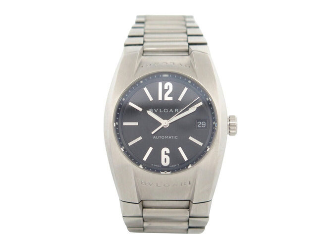 Montre montre BULGARI ergon eg35s 35 mm automatique acier brosse 58 Facettes 272370