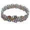 Bracelet Bracelet en or blanc 18 carats serti de saphirs multicolores et de diamants brillants 58 Facettes P175