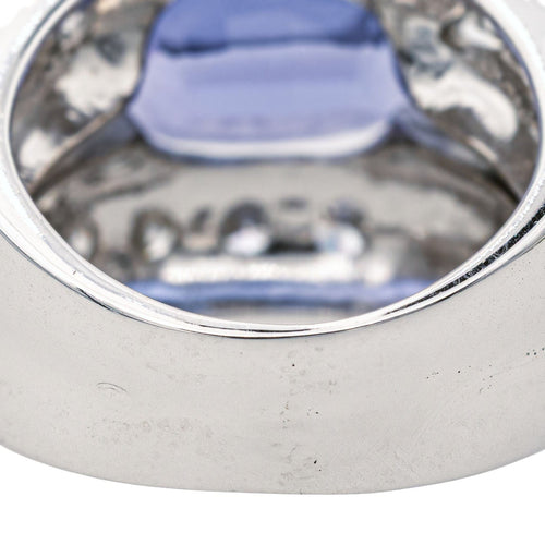 Bague 51 Bague Cocktail Or blanc Tanzanite, Diamant 58 Facettes 3411145CN