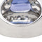 Bague 51 Bague Cocktail Or blanc Tanzanite, Diamant 58 Facettes 3411145CN