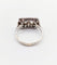 Bague 55 Bague tank art déco en or blanc 18k et diamants taille ancienne 58 Facettes A06328
