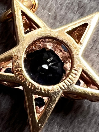 Pendentif Selim Mouzannar - Pendentif étoile saphirs 58 Facettes