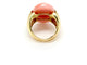 Bague 52 Bague or jaune et corail 58 Facettes M9044