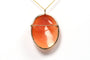 Pendentif Pendentif - Broche années 50 en or jaune, camée coquillage 58 Facettes 21437