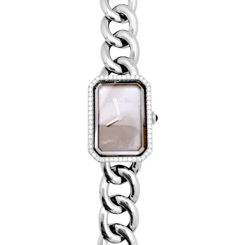 Montre Montre Chanel "Première chaine", acier, nacre et diamants 58 Facettes 35048