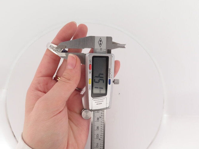 Bague 57 bague sertie pierre tanzanite 5 ct 6 diamants 1.3ct t57 en or blanc 12.9g 58 Facettes 267525