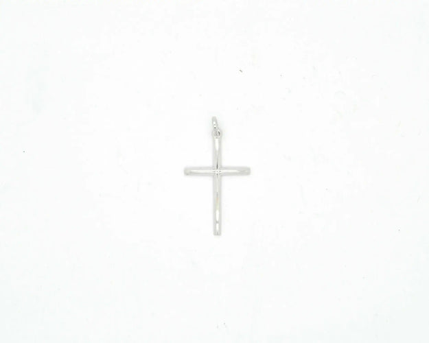 Pendentif Pendentif croix en or blanc 58 Facettes 8359