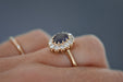 Bague 54 Bague ancienne en saphir bleu 58 Facettes