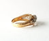 Bague Bague or jaune 18k et diamants 58 Facettes