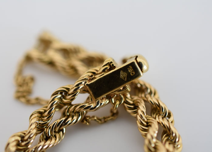 Montre Jaeger-LeCoultre - Montre femme, bracelet torsadé or jaune, 1954 58 Facettes JLC-100