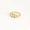 Bague 51 Bague jarretière en or jaune et opales 58 Facettes CLA04293