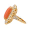 Bague 52 Bague Or jaune Corail, Diamant 58 Facettes 3981318RV