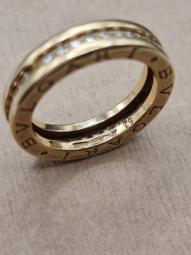 Bague 52 Bvlgari - Bague B.zero1 en or jaune 18k et diamants 58 Facettes