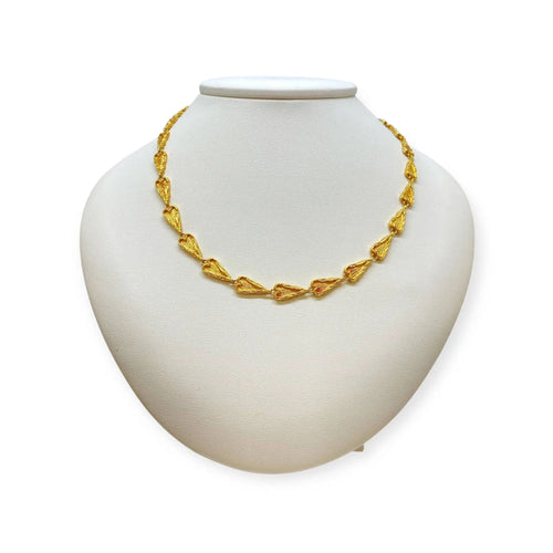 Collier Collier design feuilles sculptées 58 Facettes 330080105