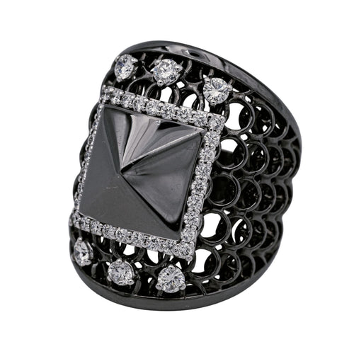 Bague 53 Bague Or noir Diamant 58 Facettes 578649RV