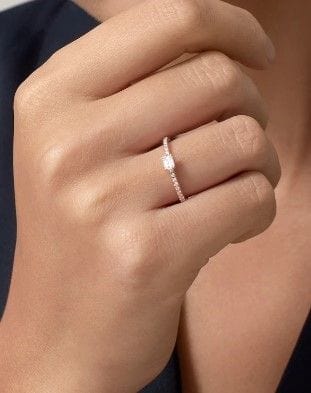 Bague 53 CARTIER - Bague étincelle en or rose et diamant 58 Facettes CARTIER-ETC-1546