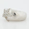 Bague 49 BAGUE ETOILE EN OR BLANC 18 CARATS 58 Facettes REF 3082/13